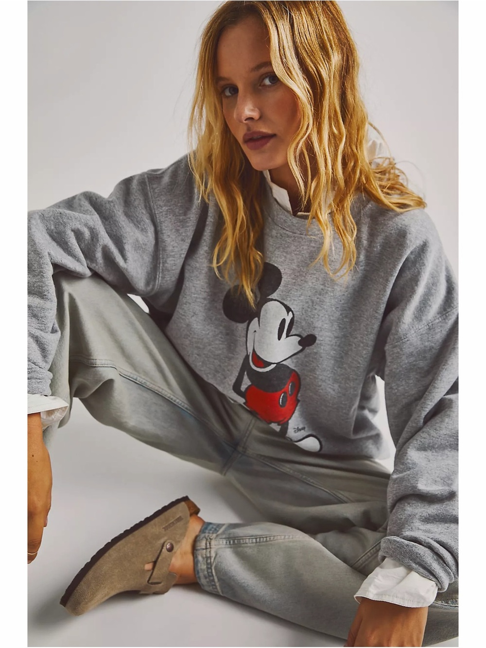 Free People Junk Food Mickey Mouse Sweatshirt